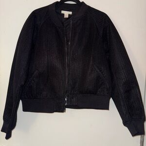 Women's Black Bomber Jacket